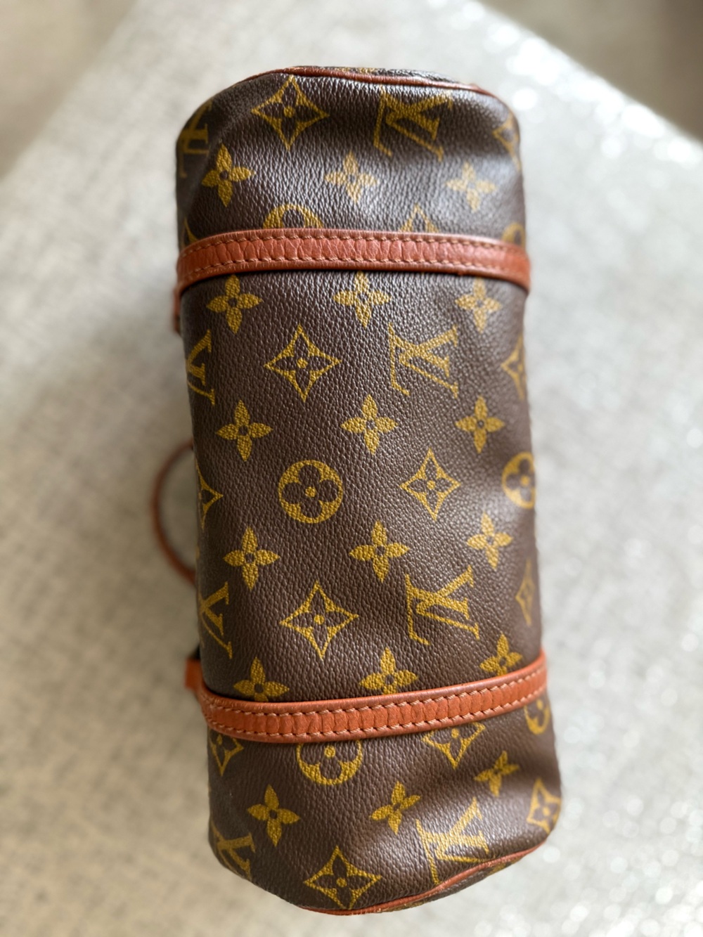 Louis Vuitton Monogram Papillon Small Barrel Bag in Brown and Tan - Picture 5 of 10